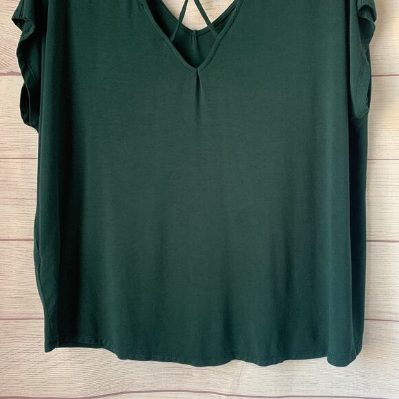 Papermoon Dark Green Blouse Ampton Back Detail Size XLP - Picture 6 of 14